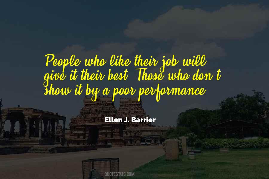 Quotes About Poor Work Performance #899143