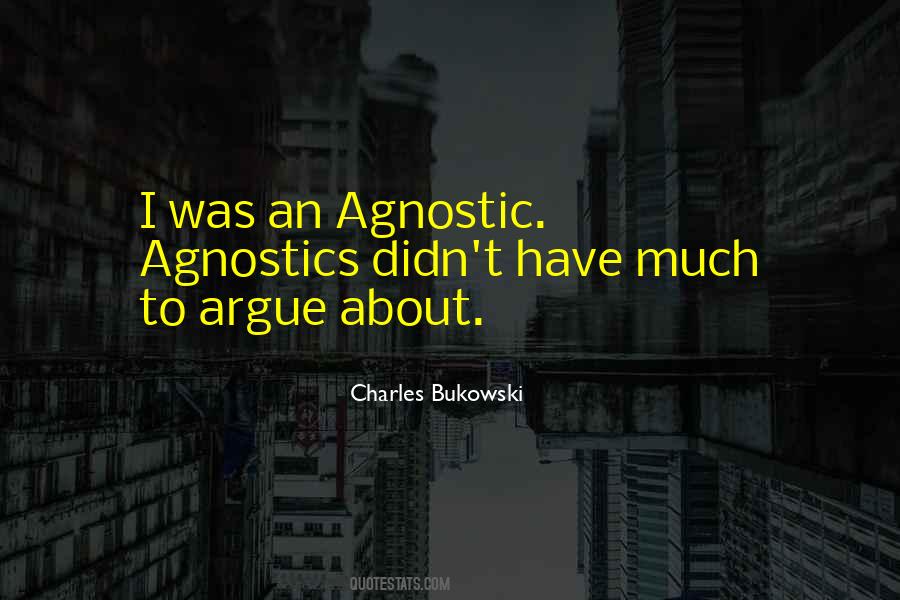 An Agnostic Quotes #517293