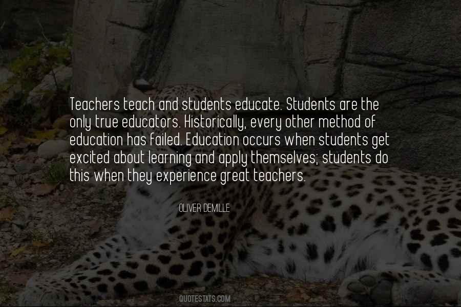 True Teacher Quotes #1413712