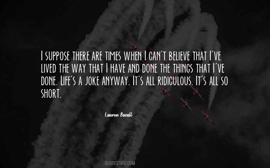 Joke Life Quotes #569423
