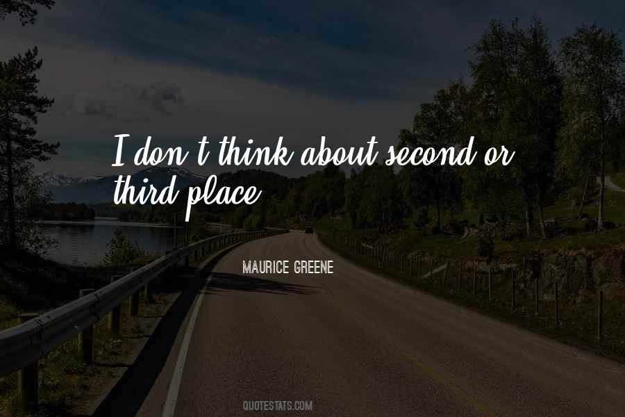 Quotes About Third Place #996796