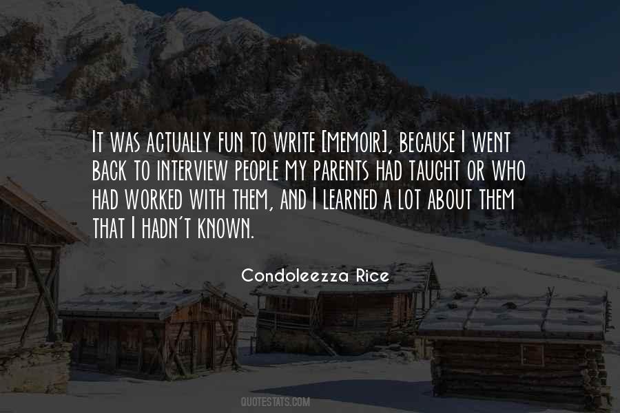 Writing A Memoir Quotes #321001