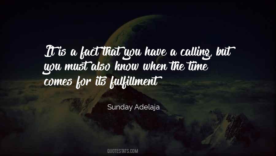 Calling Fulfillment Quotes #133515