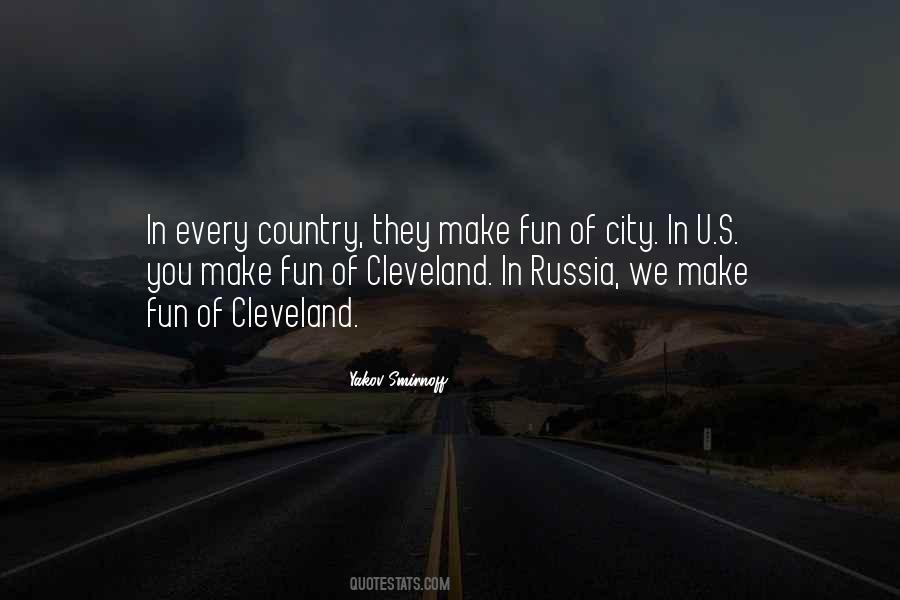 Quotes About Cleveland #505803