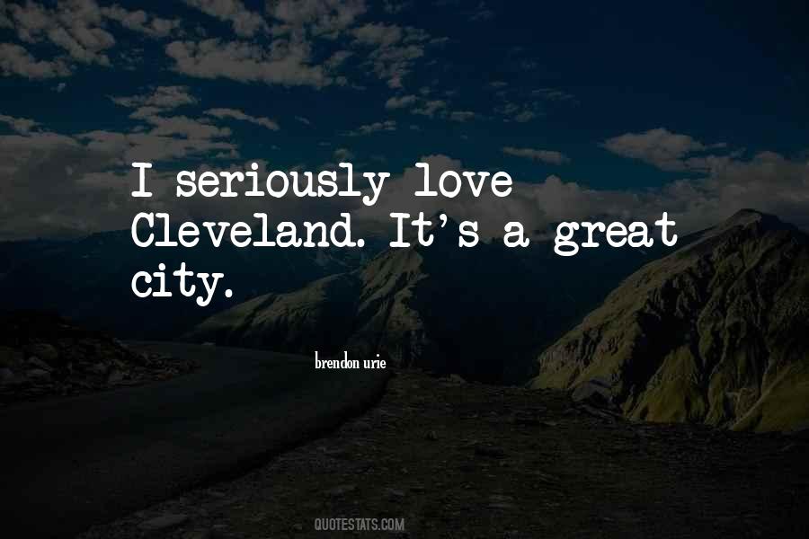 Quotes About Cleveland #85271