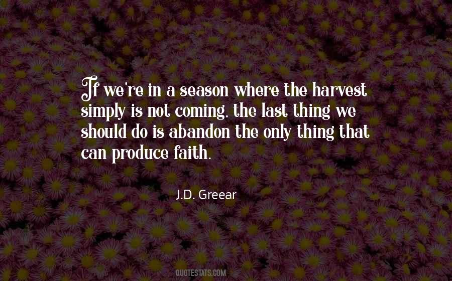 Harvest Season Quotes #1003745