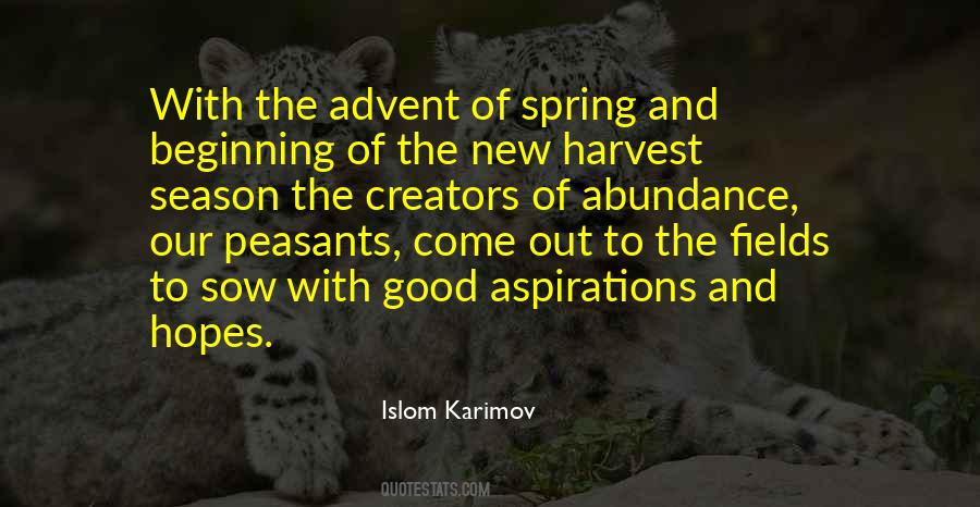 Harvest Season Quotes #168054