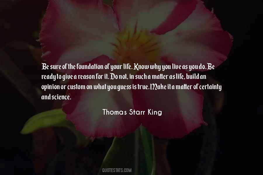 Foundation For Life Quotes #987416