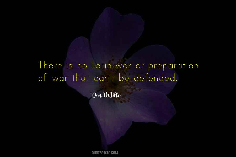 Quotes About Preparation For War #420631