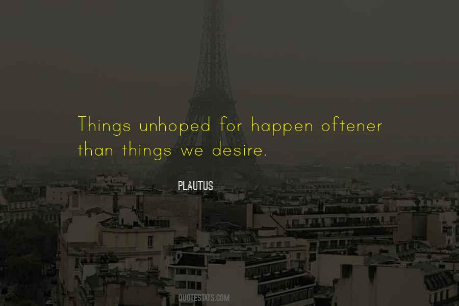 Unhoped For Quotes #1015810