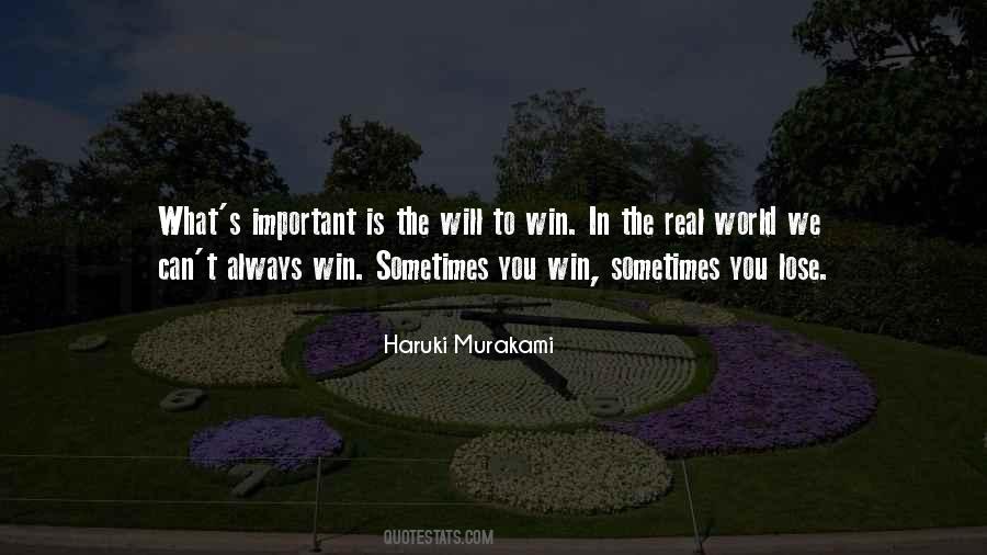 Quotes About Will To Win #1557519