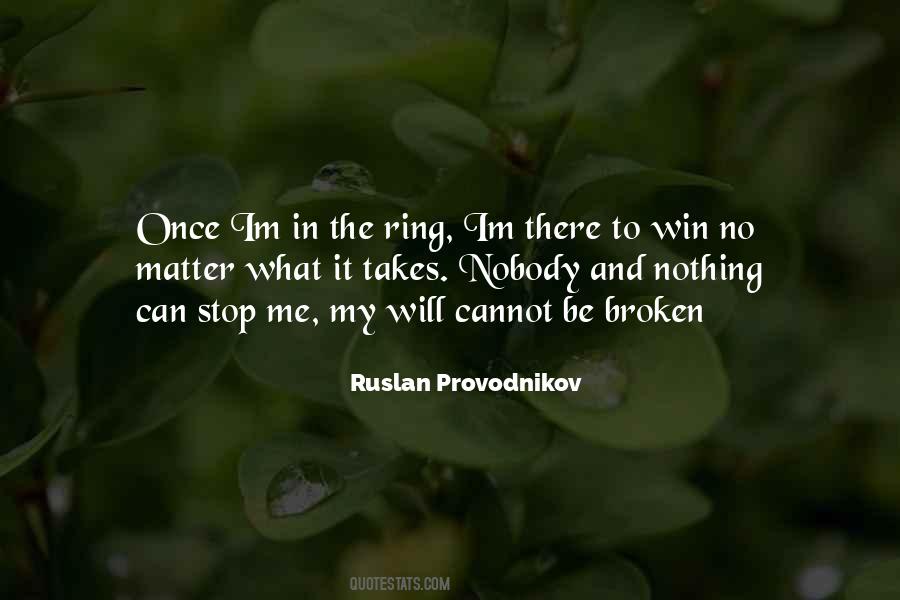 Quotes About Will To Win #51867