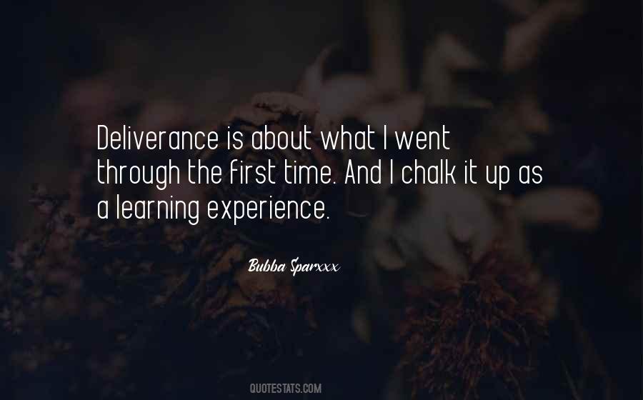 Quotes About A First Time Experience #197972