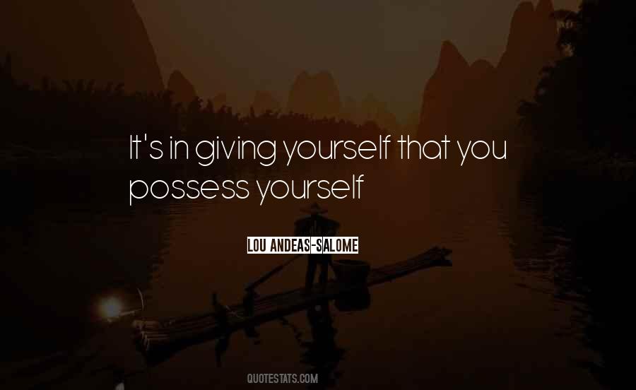 Giving Yourself Quotes #1565038