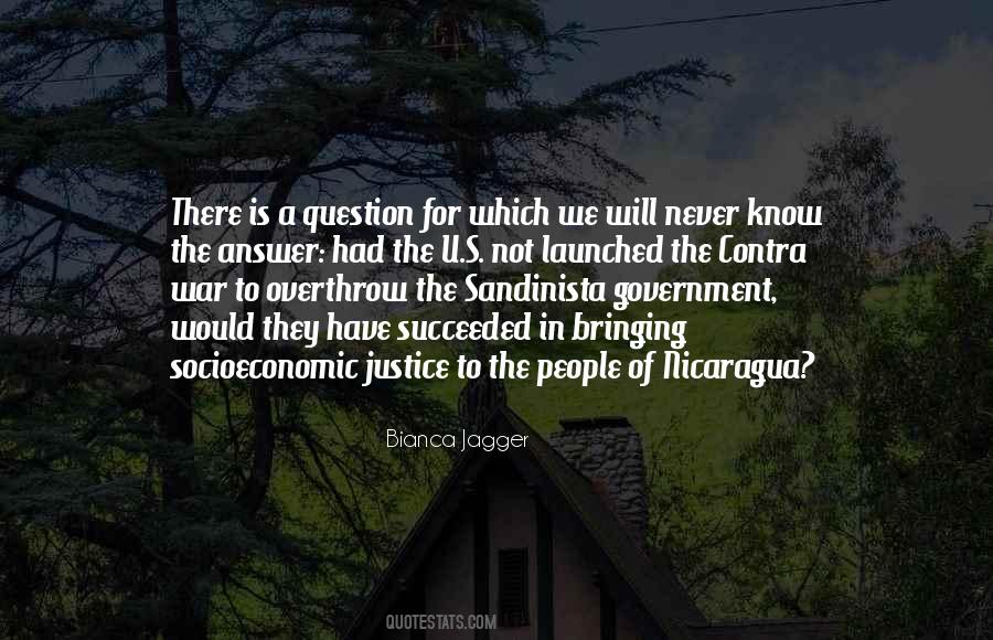 Sandinista Government Quotes #796877