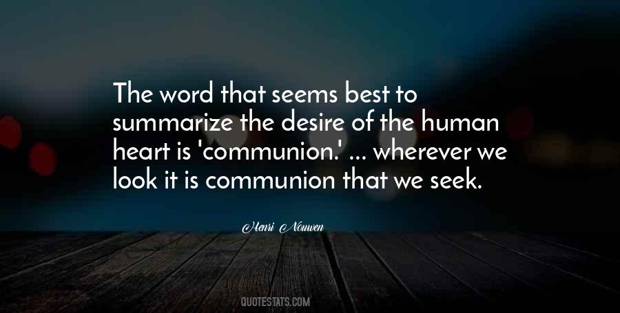 Quotes About Communion #1301069