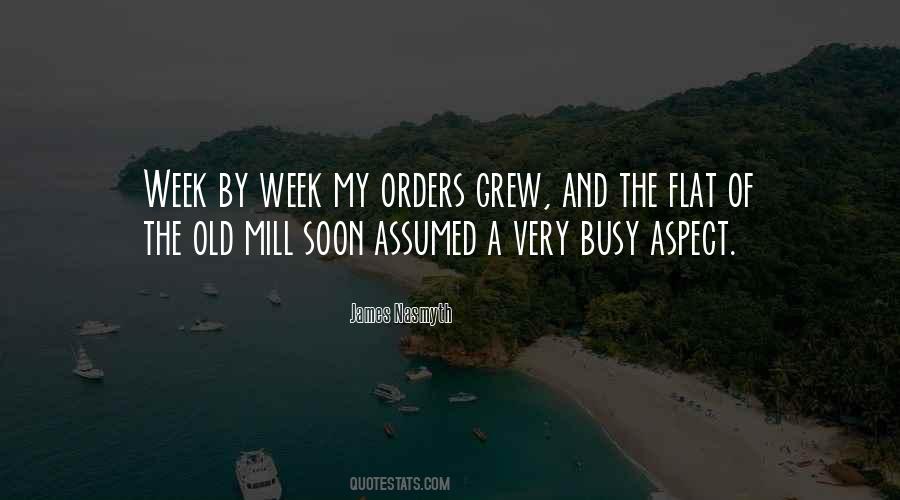 Quotes About Busy Week #1016007