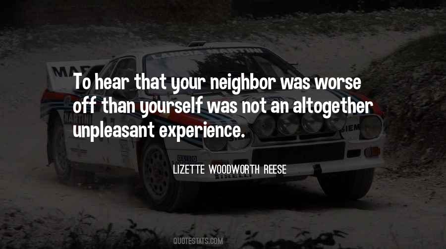 Quotes About Unpleasant Experiences #543442