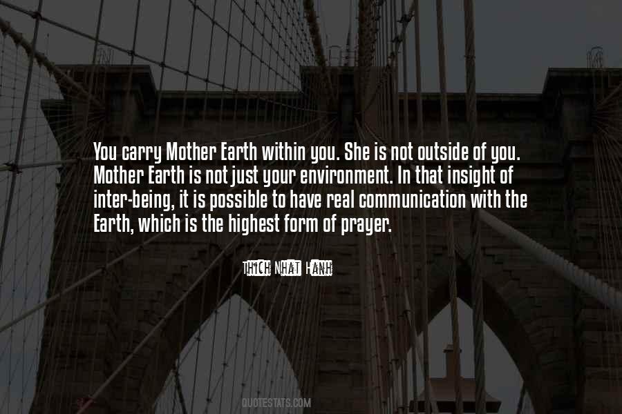 Earth Mother Prayer Quotes #1840188