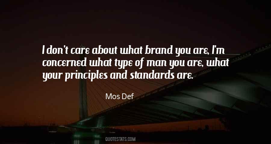 Quotes About Standards #5678