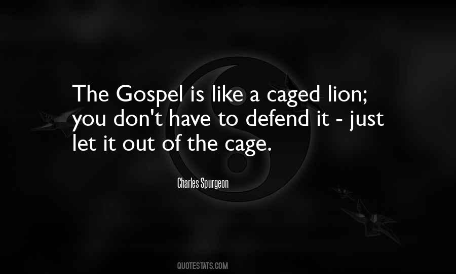 Quotes About Lions In Cages #1524790