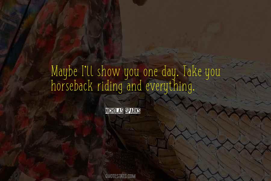 Quotes About Horseback Riding #1742051