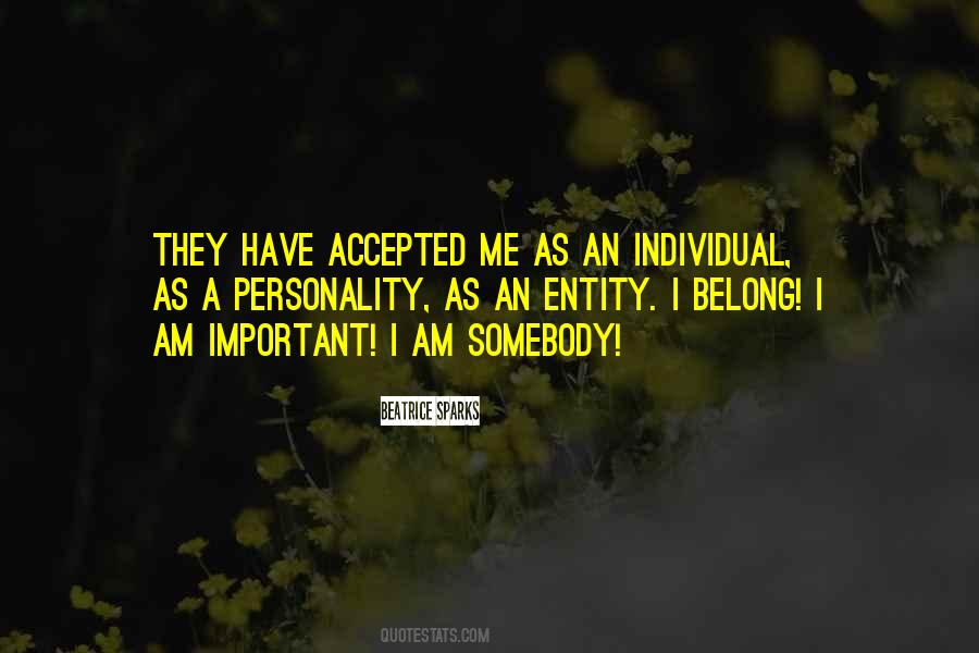 Individual Personality Quotes #1392142
