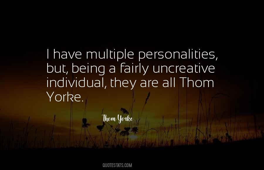Individual Personality Quotes #260601