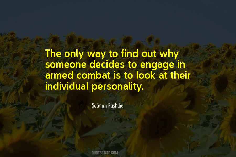 Individual Personality Quotes #302776