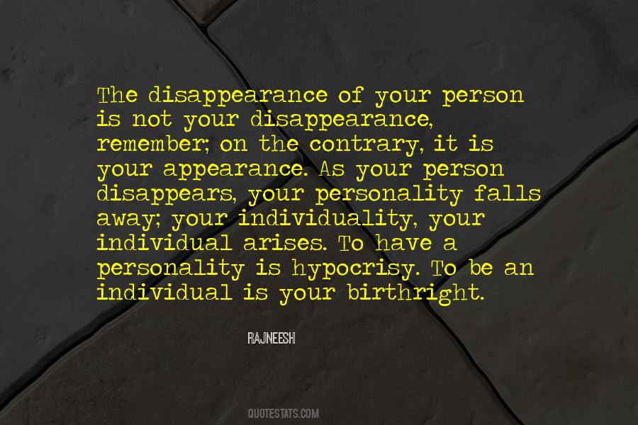 Individual Personality Quotes #404828