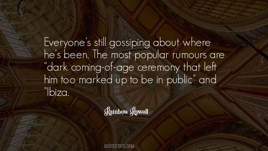 Quotes About Rumours #233159