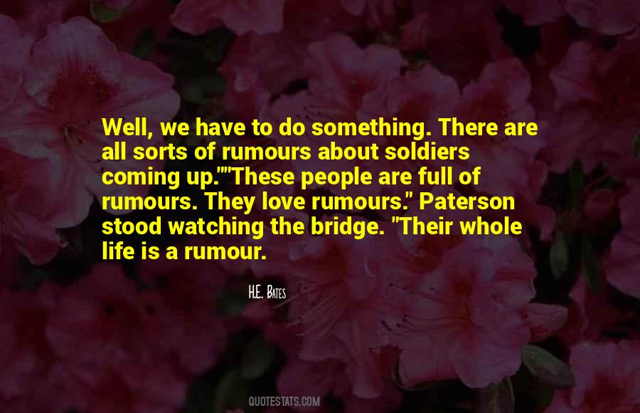 Quotes About Rumours #628950