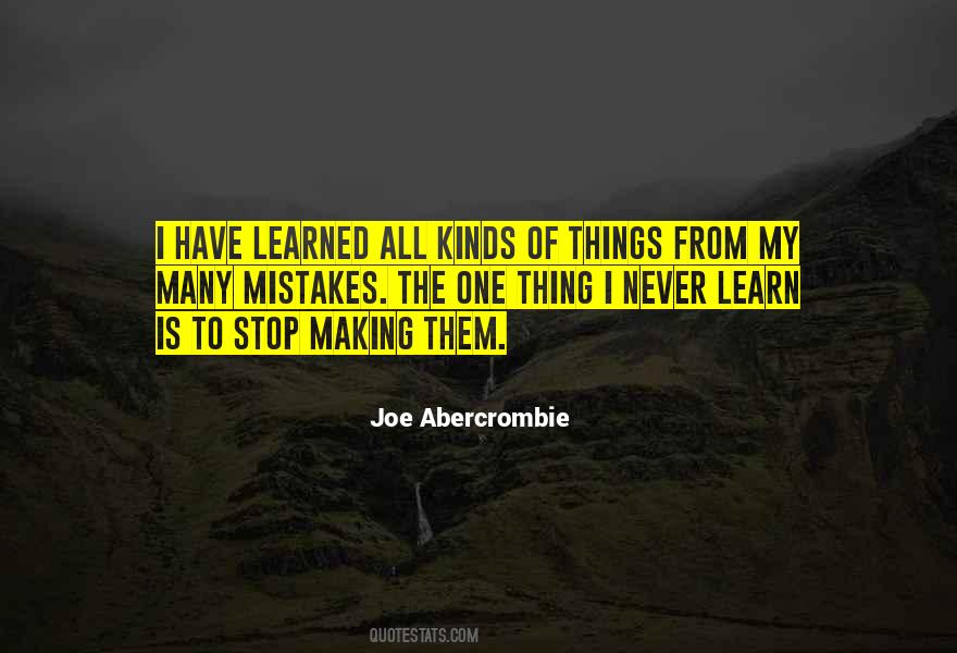 Quotes About Learning From Mistakes #673382