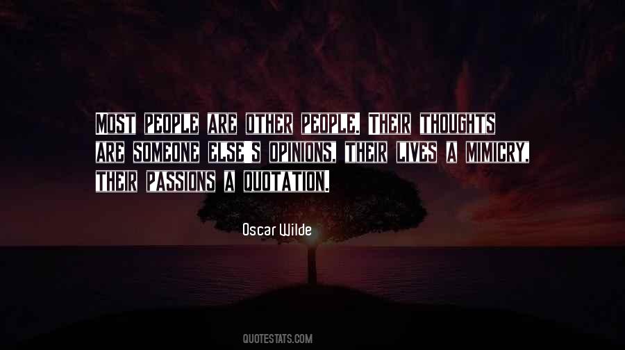 Other People S Thoughts Quotes #1581095