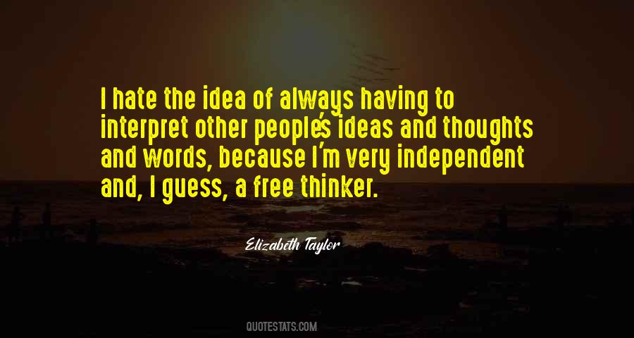 Other People S Thoughts Quotes #257290