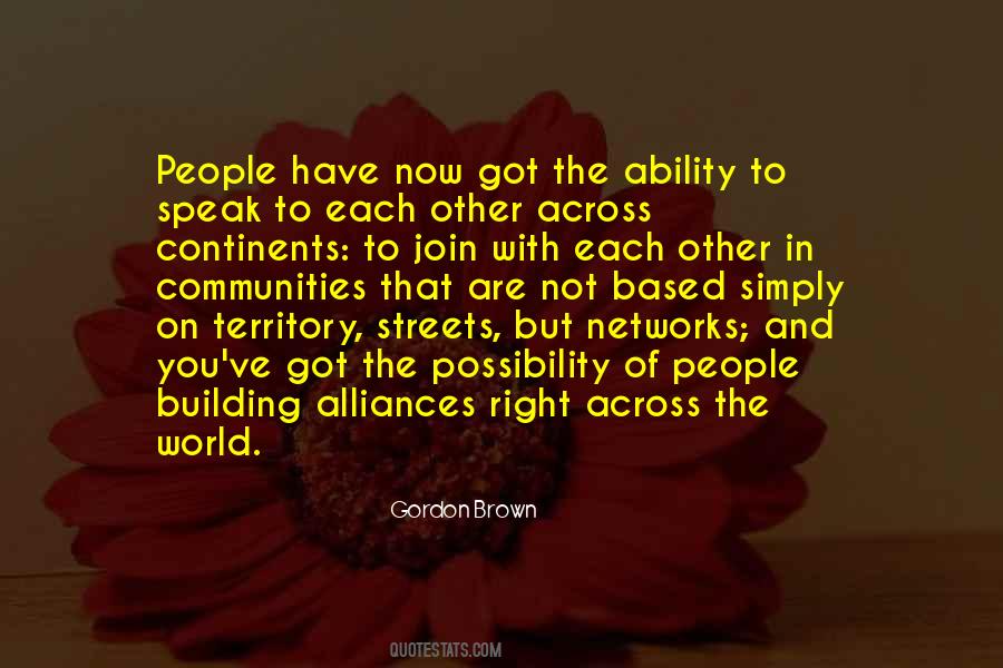 Quotes About Building Networks #1645619