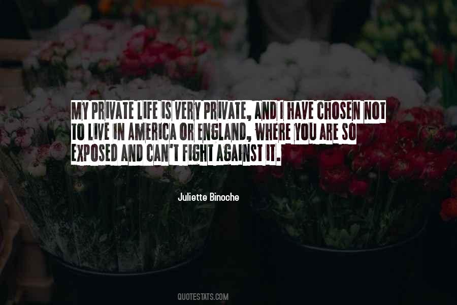 Quotes About Private Life #970898