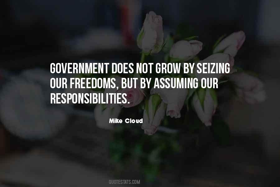 Quotes About Assuming Responsibility #163208