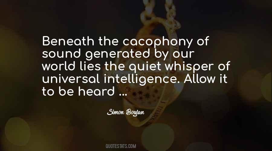 Universal Intelligence Quotes #1474255