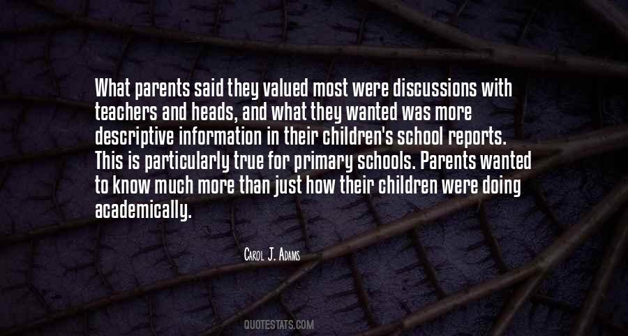 Quotes About Schools And Parents #1629405