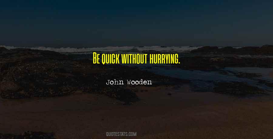 Quotes About Hurrying #1061102