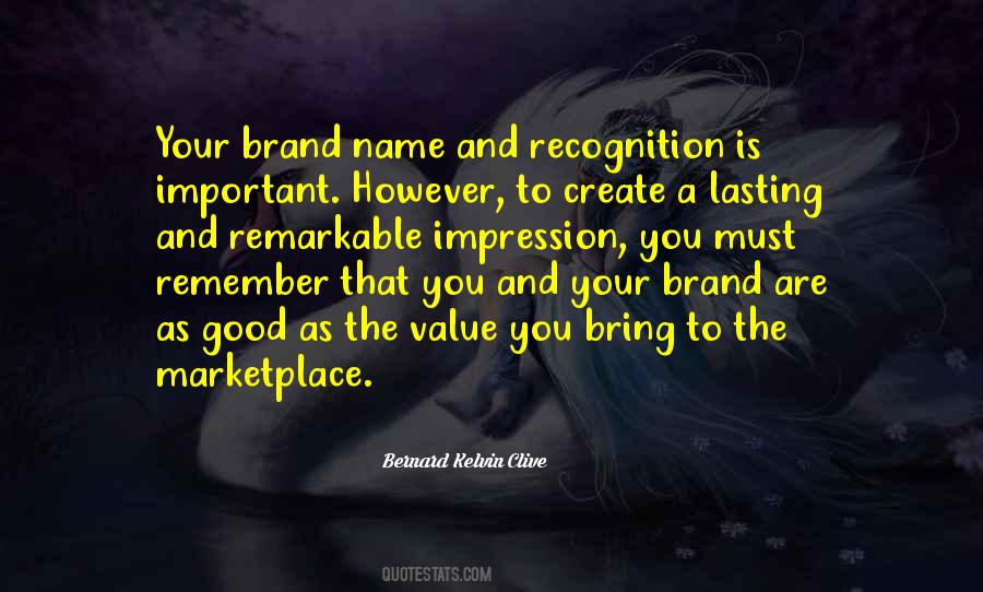 Quotes About Name Brands #1095926