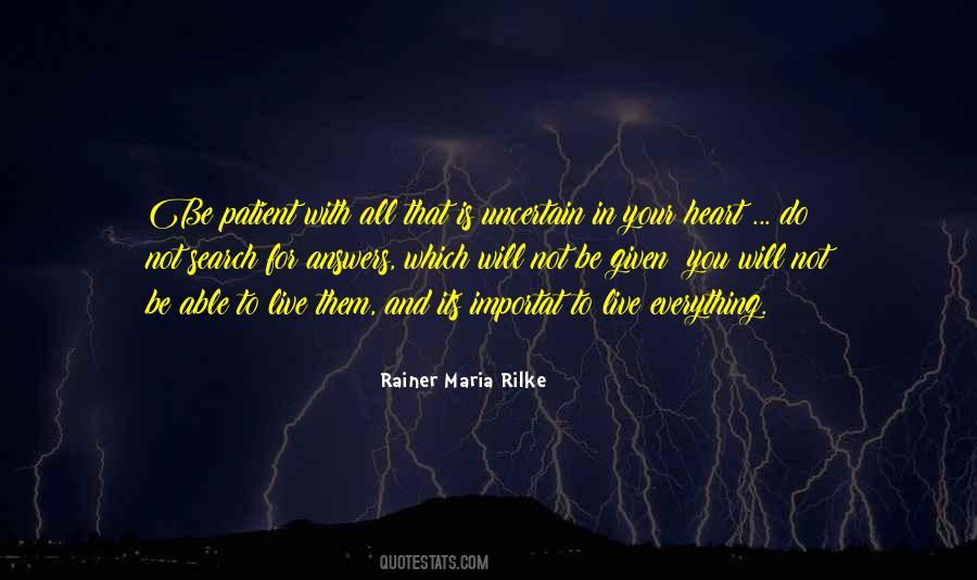 Quotes About Life Rilke #1471684