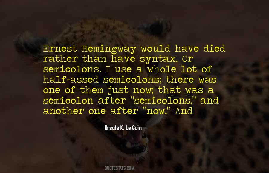 Semicolon In Quotes #1421400
