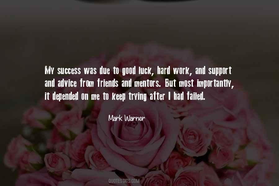 Keep On Trying For Success Quotes #155448