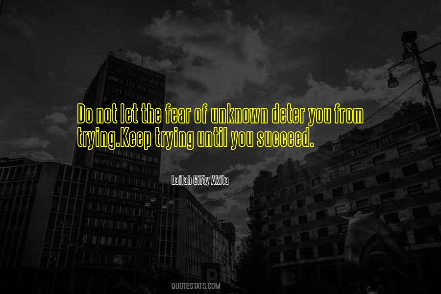 Keep On Trying For Success Quotes #1743437