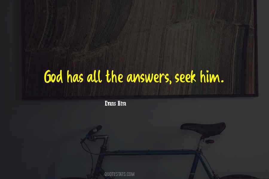 Quotes About Answers From God #125806