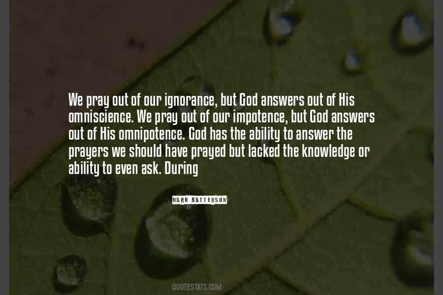 Quotes About Answers From God #210071