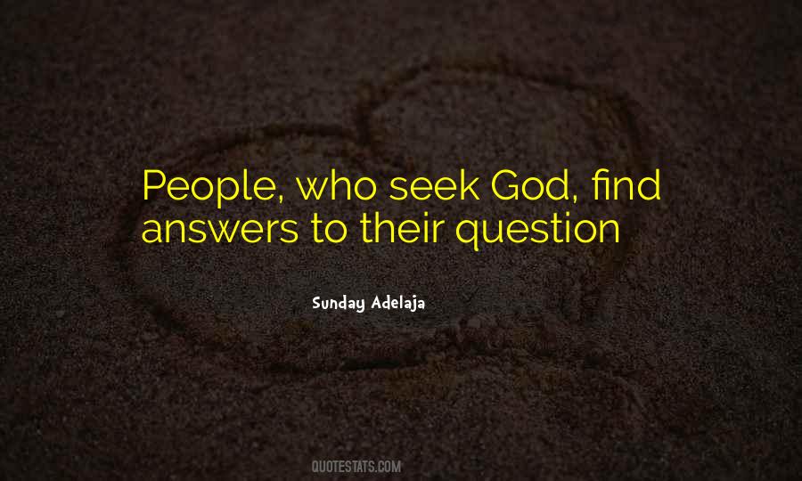 Quotes About Answers From God #246270