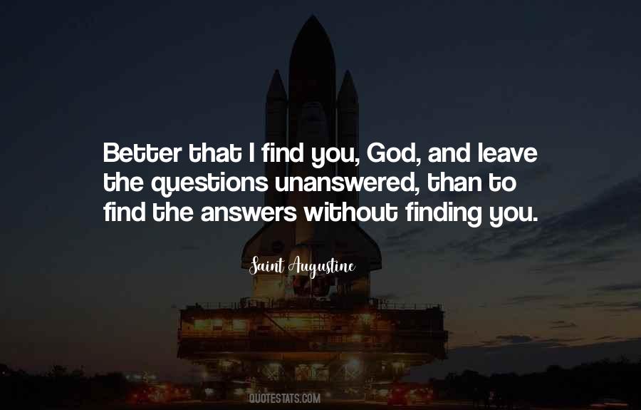 Quotes About Answers From God #288897